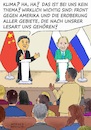 Cartoon: Treffen Xi Jinping - Putin (small) by Barthold tagged treffen,moskau,xi,jinping,staatschef,volksrepublik,china,putin,märz,21,2023,ukraine,krieg,gegnerschaft,westen,verbündete,klimawandel,bericht,weltklimarat,pressekonferenz,reporterfrage,fiktiv,klima,cartoon,karikatur,barthold