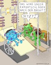 Cartoon: Virus Frankensteinensis (small) by Barthold tagged corona,virus,neue,mutante,großbritannien,risiko,labor,frankenstein,wissenschaftler,initialimpuls,leben,cartoon,karikatur,barthold