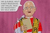 Cartoon: Visionär und Antinationalist (small) by Barthold tagged robert,prevost,kardinal,usa,papst,leo,vierzehnte,mai,2025,rede,menge,rom,petersplatz,einsatz,frieden,cartoon,karikatur,barthold