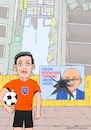 Cartoon: Wahlkämpfer Mesut Özil (small) by Barthold tagged mesut,özil,fußballspieler,wahlkampf,pro,erdogan,wahlplakat,kemal,kilicdaroglu,chp,programm,wiederherstellung,gewaltenteilung,demokratie,meinungsfreiheit,pressefreiheit,cartoon,karikatur,barthold