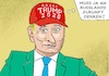 Cartoon: Werbeträger (small) by Barthold tagged trump,fan,artikel,fanartikel,maga,cap,2028,wahlkampagne,dritte,amtszeit,verfassungswidrig,bruch,amtseid,werbeträger,profiteur,wladimir,putin,cartoon,karikatur,barthold
