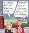 Cartoon: Zwei Friedensbewegte (small) by Barthold tagged manifest,für,frieden,alice,schwarzer,sahra,wagenknecht,unterzeichner,margot,käßmann,exgeneral,erich,vad,franz,alt,oskar,lafontaine,reinhard,mey,jürgen,todenhöfer,wolfgang,grupp,tino,chrupalla,ablehnung,waffenlieferungen,aufruf,friedensverhandlungen,cartoon,karikatur,barthold