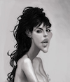 Cartoon: Monica Bellucci (small) by Takacs Krisztian tagged bellucci,actress