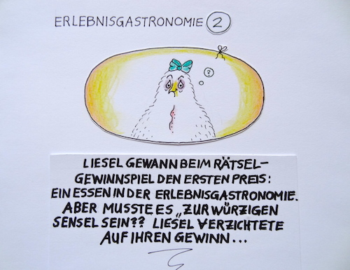 Cartoon: erlebnisgastronomie (medium) by katzen-gretelein tagged gastronomie,sensenmann