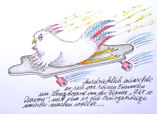 Cartoon: unheimliche überraschung (medium) by katzen-gretelein tagged komasaufen,donald,trump,politik