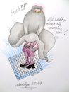 Cartoon: marilyn 2017 (small) by katzen-gretelein tagged religion,erotik,horror