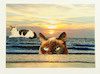 Cartoon: meerkatzen (small) by katzen-gretelein tagged meer,katze,sonne,wächter,wellen