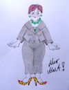 Cartoon: nur mut kleine angela ... (small) by katzen-gretelein tagged mode,brexit,politiker,bundeskanzlerin