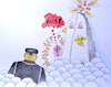 Cartoon: raketenmann an der himmelstür (small) by katzen-gretelein tagged raketenmann,himmelstür,nord,korea,petrus