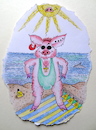 Cartoon: unter südlicher sonne 3 (small) by katzen-gretelein tagged mode,sex,männer