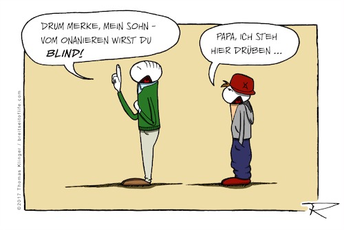 Cartoon: Guter Ratschlag (medium) by tomdoodle tagged aufklärung,sexualität,unwissenheit,beratung,masturbation,onanie,enthaltsamkeit