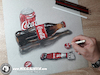 Cartoon: Drawing Coca Cola - 3D Art (small) by Art by Mihai Alin Ion tagged drawing,illustration,painting,3dart,realistic,productdesign,mihaialinion,cola,cocacola,colabottle