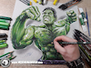 Cartoon: Drawing Hulk - 3D Comics (small) by Art by Mihai Alin Ion tagged drawing illustration painting 3dart mihaialinion pencildrawing comicbook comics incrediblehulk thehulkk drawinghulk brucebanner marvel superheroes