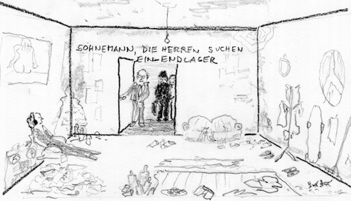 Cartoon: Endlager (medium) by kritzelcarl tagged atommüll