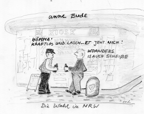 Cartoon: Wahlen NRW (medium) by kritzelcarl tagged 
