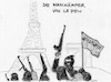 Cartoon: Wahlkaempfer fuer LePen (small) by kritzelcarl tagged lepen,terror