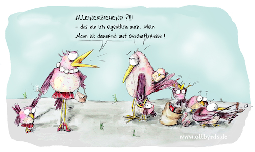 Cartoon: Solidarität zum Verzichten (medium) by OTTbyrds tagged alleinerziehend,solidaritätneindanke,empathie,heuchelei,solidarity,hypocrisy,aufaugenhöhe,ottbyrds