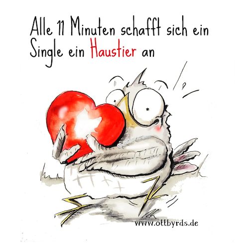 Cartoon: Valentinestag (medium) by OTTbyrds tagged valentinstag,valetinesday,parship,singles,beziehungen,einsamkeit,lonliness