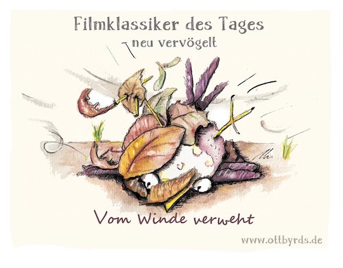 Cartoon: Vom Winde verweht (medium) by OTTbyrds tagged sabine,orkan,unwetterwarnug,eberhard,strurm,wetterwarnungen,unwetter,ottbyrds,vomwindeverweht,filmklassiker,gonewiththewind