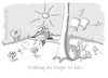 Cartoon: Frühling (small) by OTTbyrds tagged frühlingsrust,einsamkeit,verliebt,lonliness,not,in,love,single,feelings,spring,frustation,ottbyrds