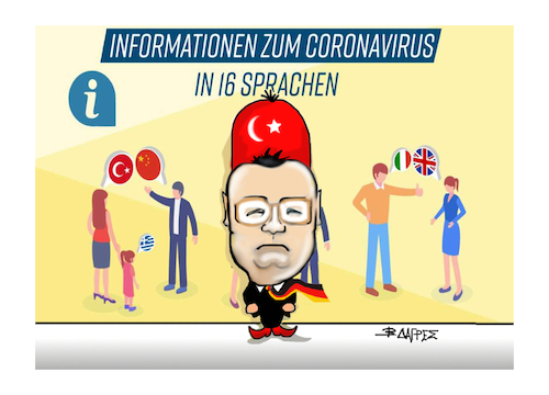 Cartoon: Jens Georg Spahn (medium) by vasilis dagres tagged greece,germany