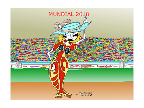 Cartoon: MUNDIAL 2018 (medium) by vasilis dagres tagged football,mundial