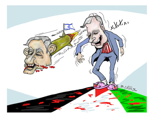 Cartoon: Palestine (medium) by vasilis dagres tagged israel,palestine,international,community,usa