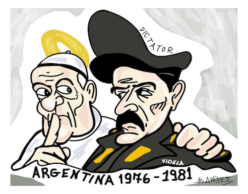 Cartoon: SILENCE.... (medium) by vasilis dagres tagged silence,argentin