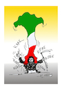 Cartoon: ITALIA CONID19 (small) by vasilis dagres tagged italia,covid19,virus