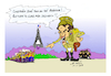 Cartoon: major General . Emmanuel Macron. (small) by vasilis dagres tagged france,european