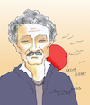 Cartoon: NAZIM HIKMET (small) by vasilis dagres tagged poet