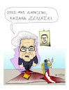 Cartoon: STEINMEIER and ZELENSKI (small) by vasilis dagres tagged steinmeier,zelenski