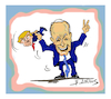 Cartoon: TRUMP BIDEN (small) by vasilis dagres tagged trump,biden,election,usa