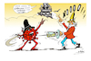 Cartoon: VACCINES (small) by vasilis dagres tagged covid,vaccines,markets