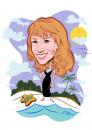 Cartoon: Kathy Griffin (small) by mwhite64 tagged comedian,comedy,caricature,show,tour