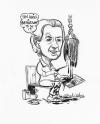 Cartoon: Mark English (small) by mwhite64 tagged artist,painter,caricature