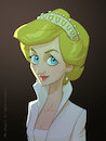 Cartoon: Caricature of Princess Diana (small) by xidingart tagged princessdiana,caricature,cartoon