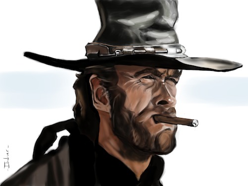 Cartoon: Clint eastwood (medium) by didier D tagged clint,eastwood