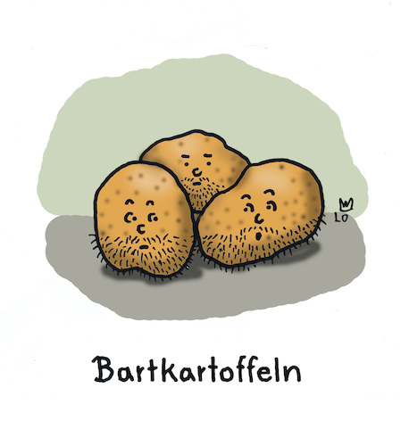 Cartoon: Abendessen (medium) by Lo Graf von Blickensdorf tagged kartoffeln,bart,abendessen,pfanne,nahrung,wortspiel,karikatur,lo,cartoon,bratkartoffeln,unrasiert,rasur,kartoffeln,bart,abendessen,pfanne,nahrung,wortspiel,karikatur,lo,cartoon,bratkartoffeln,unrasiert,rasur