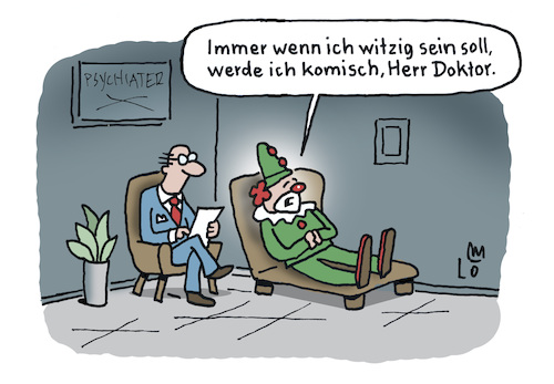 Cartoon: Beim Psychiater (medium) by Lo Graf von Blickensdorf tagged clown,psychiater,arzt,doktor,komisch,witzig,beruf,zirkus,karikatur,lo,graf,cartoon,lustig,dummer,august,harlekin,spaßmacher,komiker,narr,spaßvogel,schelm,hanswurst,hofnarr,clown,psychiater,arzt,doktor,komisch,witzig,beruf,zirkus,karikatur,lo,graf,cartoon,lustig,dummer,august,harlekin,spaßmacher,komiker,narr,spaßvogel,schelm,hanswurst,hofnarr