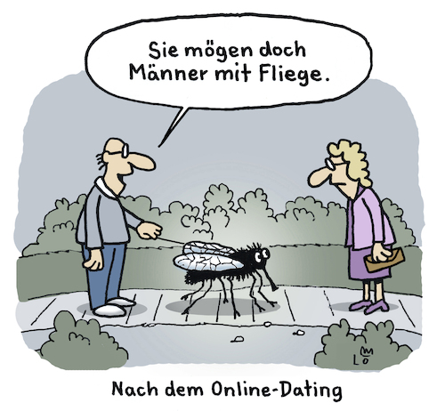 Cartoon: Date (medium) by Lo Graf von Blickensdorf tagged oneline,date,dating,karikatur,lo,graf,cartoon,kleidung,brummer,blinddate,datingapp,mann,frau,mode,fliege,krawatte,stubenfliege,missverständnis,styling,gentleman,treffen,rendevous,oneline,date,dating,karikatur,lo,graf,cartoon,kleidung,brummer,blinddate,datingapp,mann,frau,mode,fliege,krawatte,stubenfliege,missverständnis,styling,gentleman,treffen,rendevous