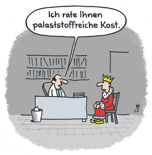 Cartoon: Ernährungsberatung (medium) by Lo Graf von Blickensdorf tagged ernährung,ernnährungsberater,könig,kaiser,majestät,palast,durchlaucht,schloss,gesundheit,teichtum,ernährung,ernnährungsberater,könig,kaiser,majestät,palast,durchlaucht,schloss,gesundheit,teichtum