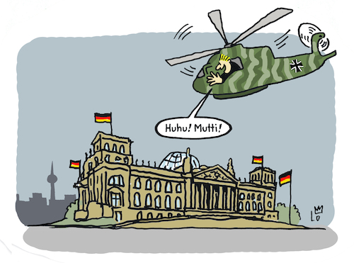 Cartoon: Familienbesuch (medium) by Lo Graf von Blickensdorf tagged lambrecht,verteifigungsministerin,helikopter,hubschrauber,bundeswehr,sohn,mutter,korruption,vetternwirtschaft,verteidigungsministerium,affäre,karikatur,lo,cartoon,familienbesuch,reichstag,bundestag,regierung,ampelkoalition,lambrecht,verteifigungsministerin,helikopter,hubschrauber,bundeswehr,sohn,mutter,korruption,vetternwirtschaft,verteidigungsministerium,affäre,karikatur,lo,cartoon,familienbesuch,reichstag,bundestag,regierung,ampelkoalition