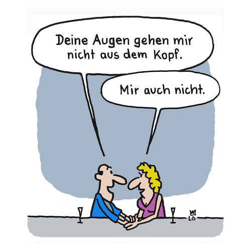 Cartoon: Flirt (medium) by Lo Graf von Blickensdorf tagged mann,frau,flirt,bar,augen,liebe,charmieren,poussieren,kompliment,kopf,wimpern,mann,frau,flirt,bar,augen,liebe,charmieren,poussieren,kompliment,kopf,wimpern