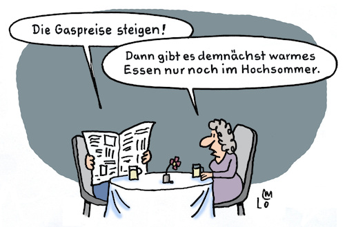 Cartoon: Gaspreise (medium) by Lo Graf von Blickensdorf tagged gas,gaspreise,energiekosten,kochen,warmes,essen,inflation,preise,steigen,zeitung,ehepaar,haushalt,gasherd,mann,frau,karikatur,lo,cartoon,gas,gaspreise,energiekosten,kochen,warmes,essen,inflation,preise,steigen,zeitung,ehepaar,haushalt,gasherd,mann,frau,karikatur,lo,cartoon