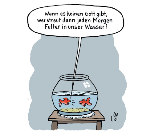 Cartoon: Glaubensfrage (medium) by Lo Graf von Blickensdorf tagged fische,aquarium,goldfischglas,gott,glaube,glaubensfrage,atheist,agnostiker,kirche,katholisch,prothestantisch,futter,fischfutter,karikatur,lo,cartoon,christen,christlich,pastor,priester,fische,aquarium,goldfischglas,gott,glaube,glaubensfrage,atheist,agnostiker,kirche,katholisch,prothestantisch,futter,fischfutter,karikatur,lo,cartoon,christen,christlich,pastor,priester