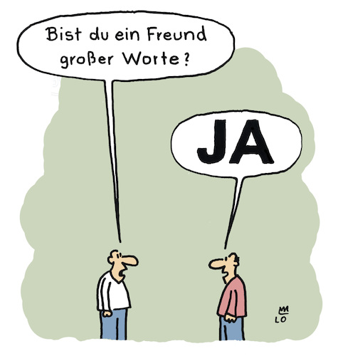 Cartoon: Große Worte (medium) by Lo Graf von Blickensdorf tagged männer,große,worte,pathetisch,bilderwitz,cartoon,lo,karikatur,politiker,politik,heldenepos,männer,große,worte,pathetisch,bilderwitz,cartoon,lo,karikatur,politiker,politik,heldenepos