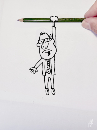 Ich häng am Bleistift Ich häng am Bleistift