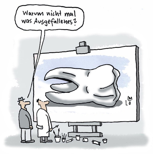 Cartoon: Im Atelier (medium) by Lo Graf von Blickensdorf tagged künstler,maler,mäzen,käufer,gönner,atelier,staffelei,bild,kunst,zahn,ausgefallenes,zahnarzt,dentist,milchzahn,karikatur,lo,graf,cartoon,farbe,studio,kunstmaler,art,künstler,maler,mäzen,käufer,gönner,atelier,staffelei,bild,kunst,zahn,ausgefallenes,zahnarzt,dentist,milchzahn,karikatur,lo,graf,cartoon,farbe,studio,kunstmaler,art