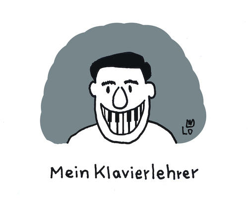 Cartoon: Mein Klavierlehrer (medium) by Lo Graf von Blickensdorf tagged klavier,musik,tastatur,zähne,klavierlehrer,bilderwitz,cartoon,graf,lo,karikatur,klavier,musik,tastatur,zähne,klavierlehrer,bilderwitz,cartoon,graf,lo,karikatur